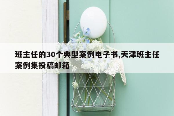 班主任的30个典型案例电子书,天津班主任案例集投稿邮箱